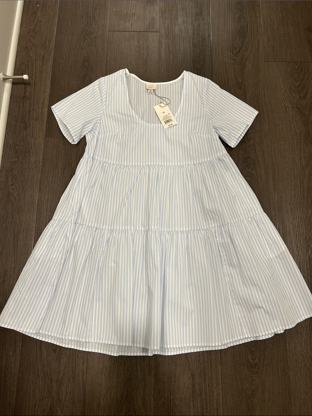 NWT Blue & White Striped Tiered Summer Dress - Target A New Day